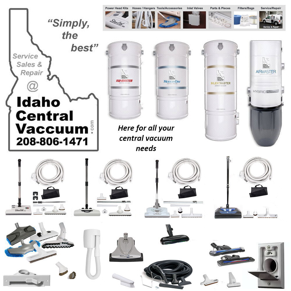 Idaho Central Vacuum Systems Boise Meridian Eagle Star Middleton McCall Namps Caldwell Kuna Sun Valley Idaho Electric Power Brush Hose Parts Service Repair