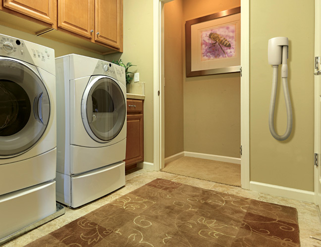 ideal for laundry rooms
